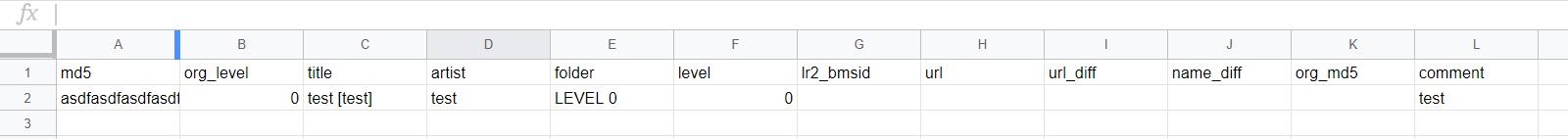 spreadsheet